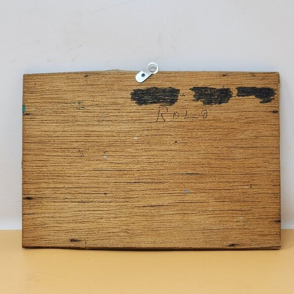 Vintage Puerto Rico Mountain Landscape 3D Picture With Bamboo Frame - Picture 2 of 7